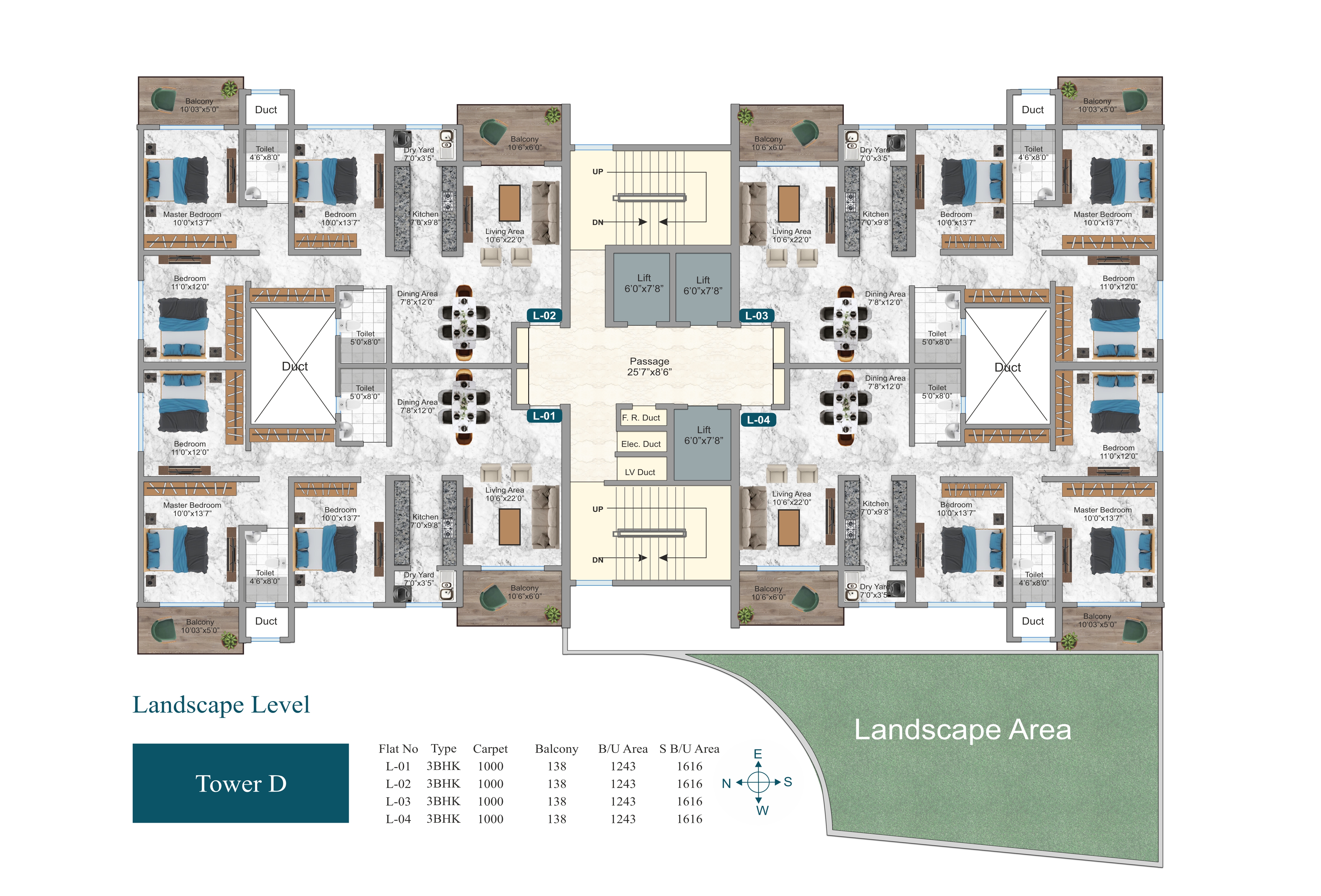Tower D Landscape Level